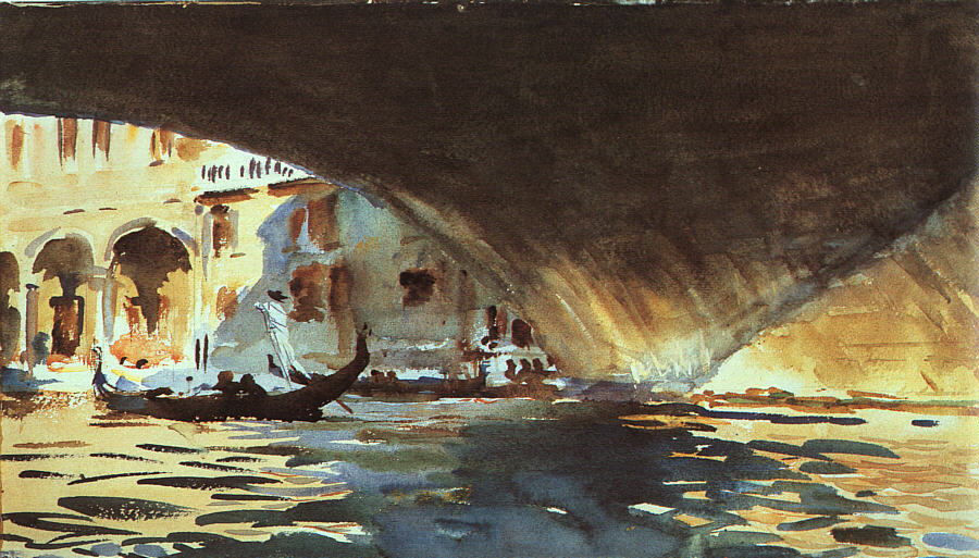 John Singer Sargent Under the Rialto Bridge